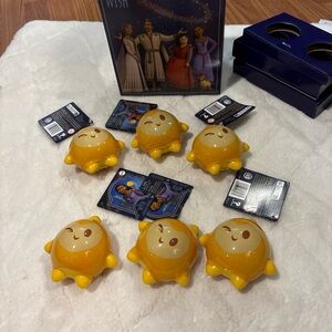 Disney Wish Surprise Stars Plush Lot Of 6 With Display Box